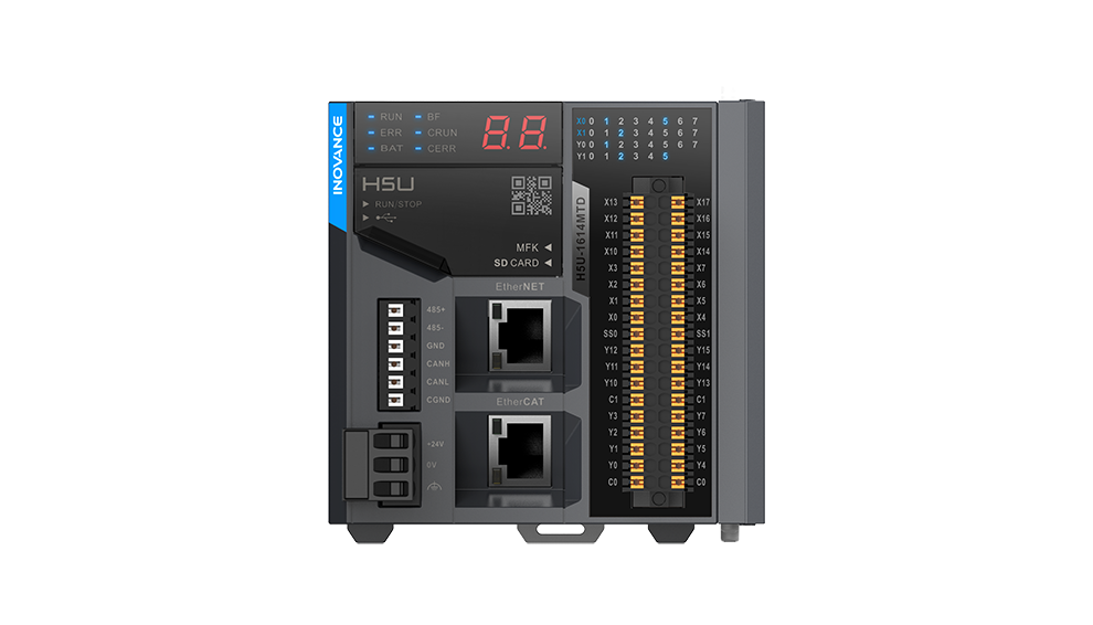 H5U系列EtherCAT總線(xiàn)高性能小型PLC